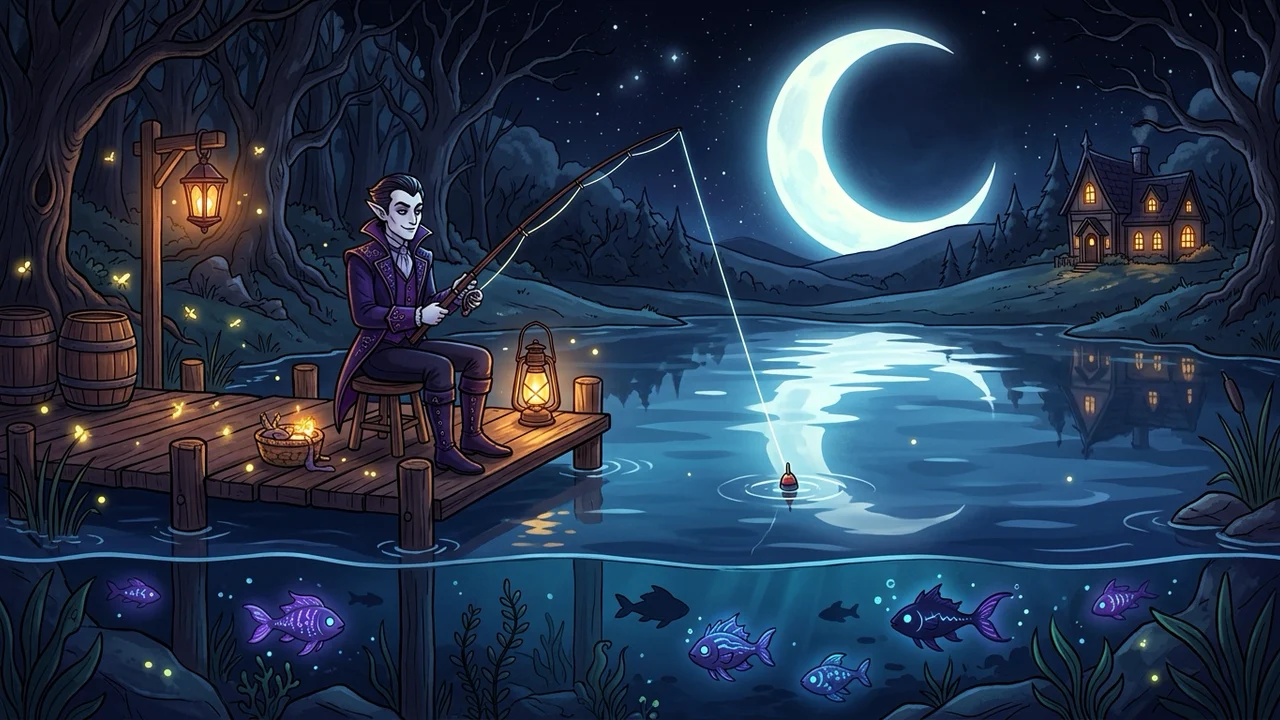 Bild zum Guide: Moonlight Peaks Fischliste: Alle 22 Fische, Fundorte und Fangtipps