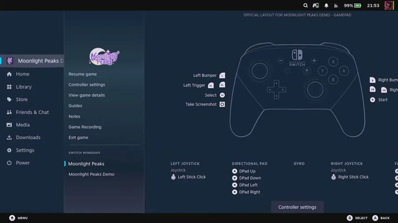 Bild zum Guide: Moonlight Peaks auf Steam Deck: Performance und Controller-Guide